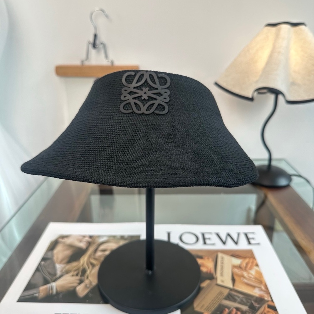 Loewe black woven sun hat - Picture 1 of 8